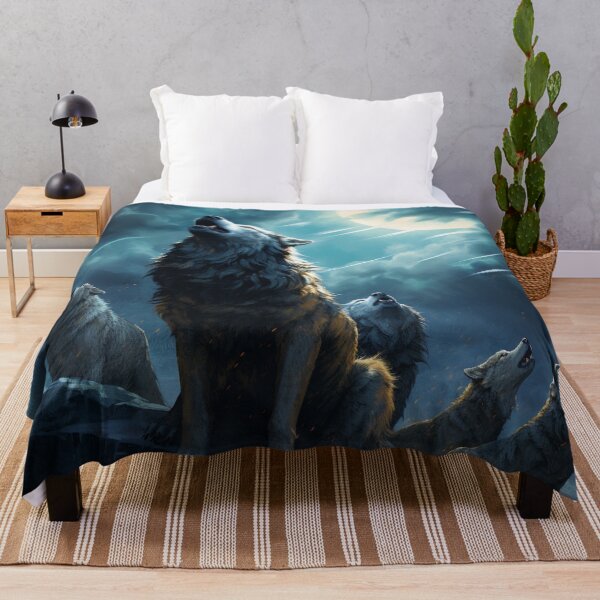 Item preview, Howling Wolves at Moonlight designed and sold by Myra365Art.