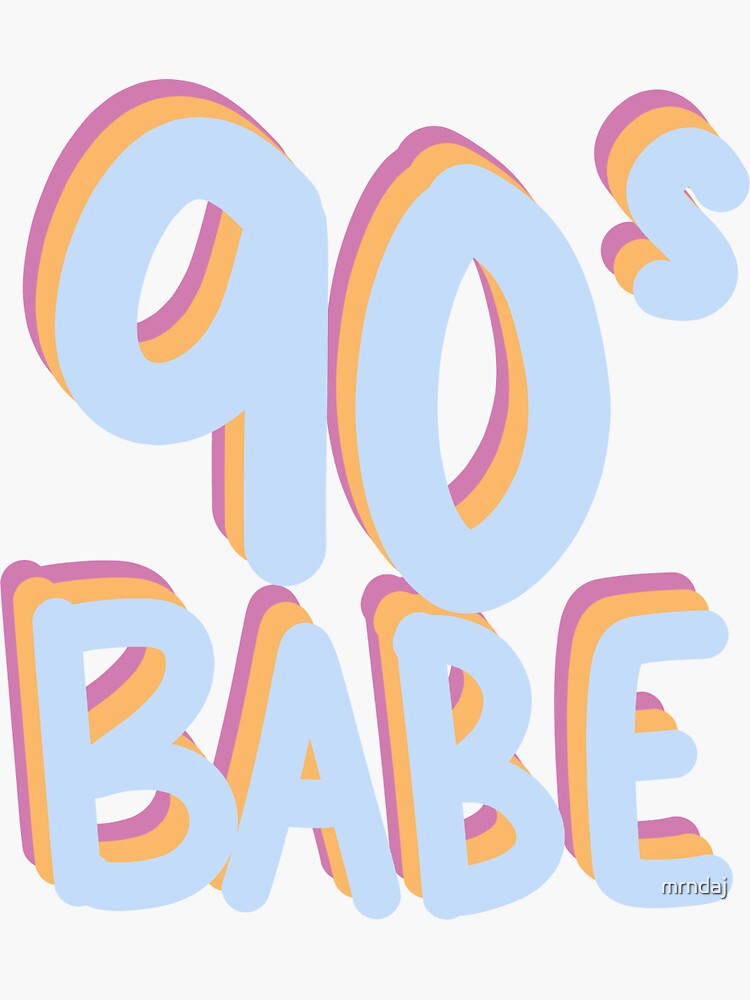 90s Sticker Sheet - Nineties Girl Sticker Sheet 9 Throwback