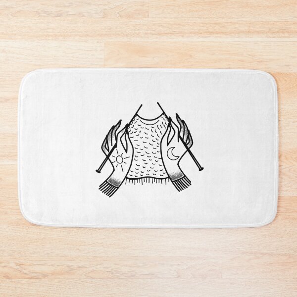 Item preview, Witchcore Boho Spider knitting hands with sun and moon designed and sold by jazzydevil.