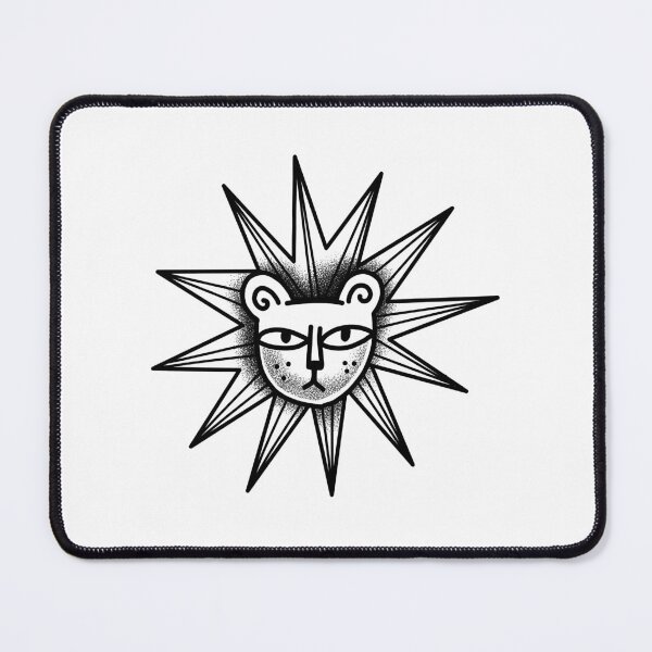 Item preview, Witchcore Boho Tattoo Star lion designed and sold by jazzydevil.