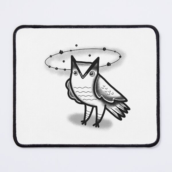 Item preview, Witchcore Boho Tattoo Owl in the universe designed and sold by jazzydevil.