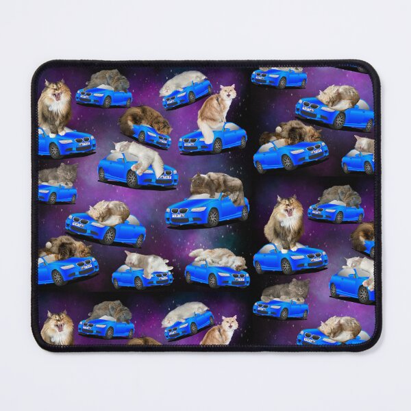 Item preview, Cats on cars in space pattern designed and sold by TicaCreations.