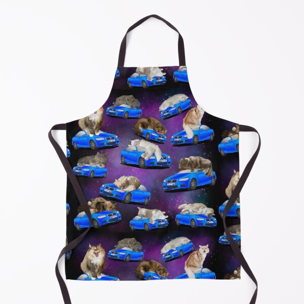 Item preview, Cats on cars in space pattern designed and sold by TicaCreations.