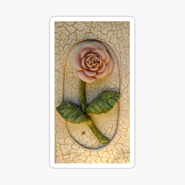 Item preview, Pink Rose on Cream Crackle by Adelaide artist Avril Thomas at Magpie Springs designed and sold by MagpieSprings.