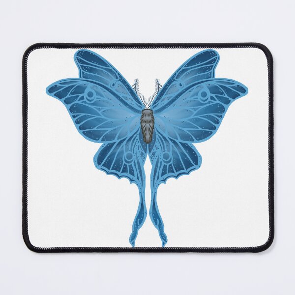 Item preview, Rhealia Cheyenne Creates Logo- Three winged Luna Moth in blue designed and sold by RhealiaCheyenne.