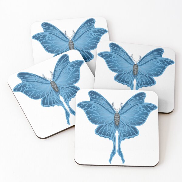 Item preview, Rhealia Cheyenne Creates Logo- Three winged Luna Moth in blue designed and sold by RhealiaCheyenne.