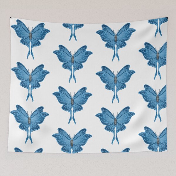 Item preview, Rhealia Cheyenne Creates Logo- Three winged Luna Moth in blue designed and sold by RhealiaCheyenne.