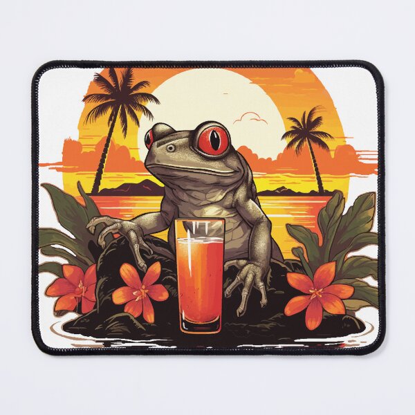 Item preview, Coqui Frog with Drink - Island Hopping designed and sold by VelvetRoom.