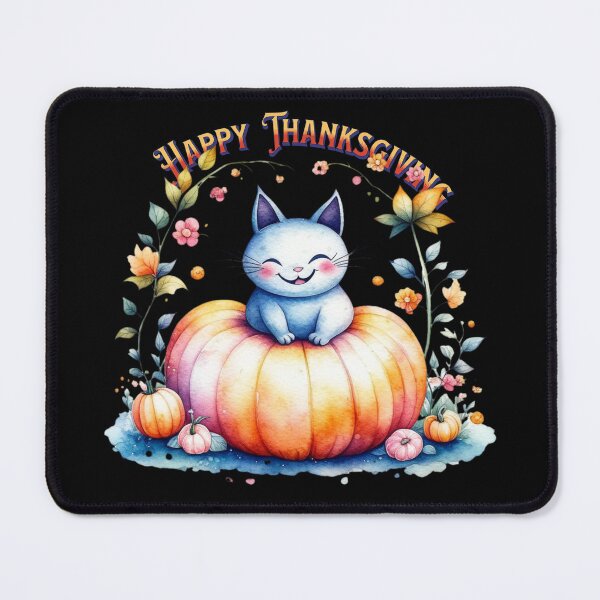 Item preview, Happy Thanksgiving Day Cat Pumpkin designed and sold by Manifest-Style.