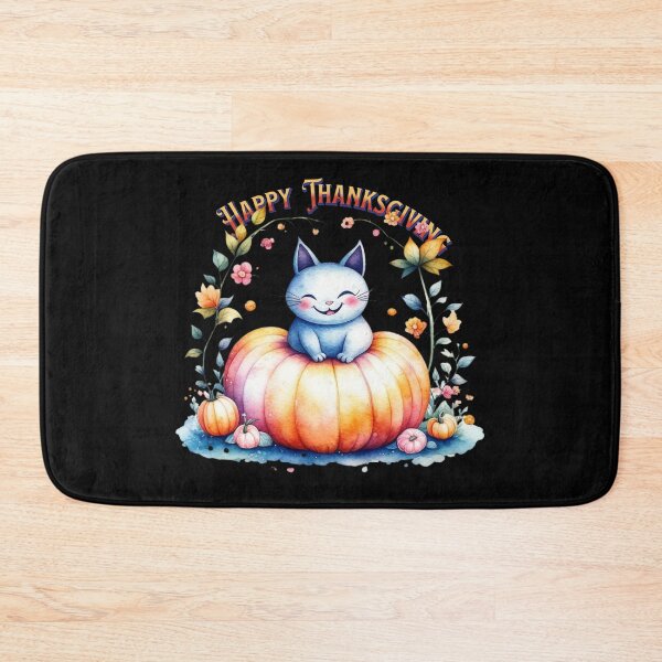 Item preview, Happy Thanksgiving Day Cat Pumpkin designed and sold by Manifest-Style.