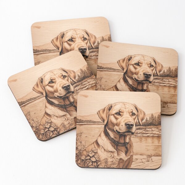 Item preview, Labrador Retriever: The Heart of Wood (Pyro Pets Art - 078) designed and sold by pyropetsart.
