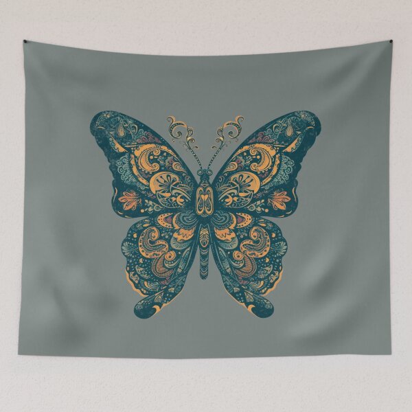 Item preview, Vintage Boho Butterfly designed and sold by GirlGlowGraphic.