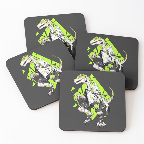 Item preview, Dinosaur rapper, black and white line illustration designed and sold by MoMoMiLab.