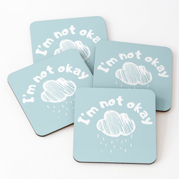 Item preview, Unique 'I'm Not Okay' graphic - Express Your Emotions in Style designed and sold by The  Knick Knack Nook.