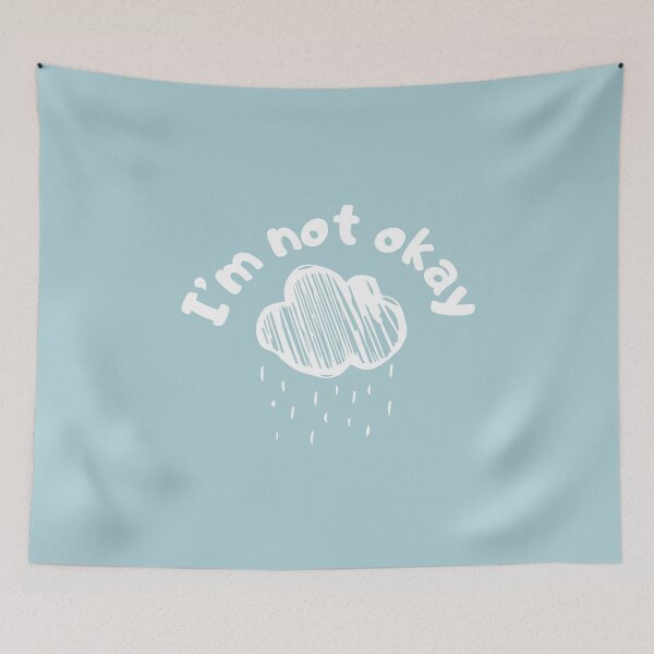Item preview, Unique 'I'm Not Okay' graphic - Express Your Emotions in Style designed and sold by The  Knick Knack Nook.