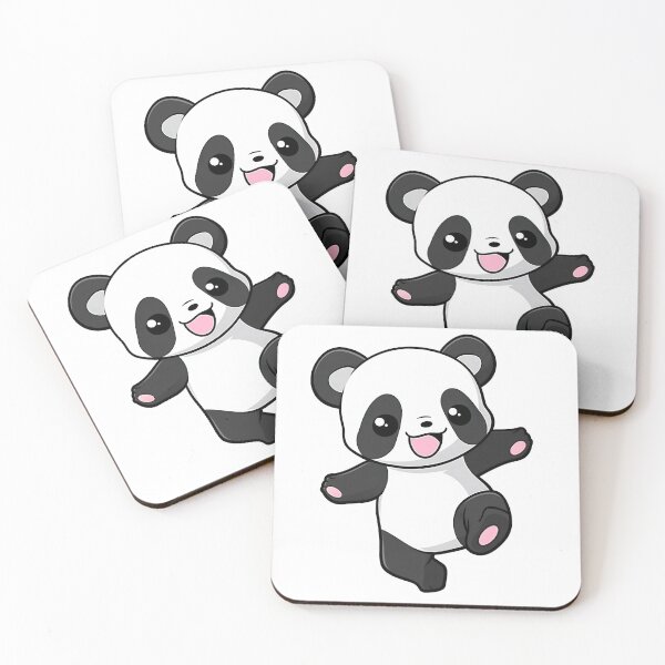 Item preview, Excited Panda Sticker Design by Zeesdesign on Redbubble designed and sold by ZEESDESIGN.