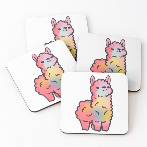 Item preview, Rainbow Sherbet Llama designed and sold by Carie Kosobuski.