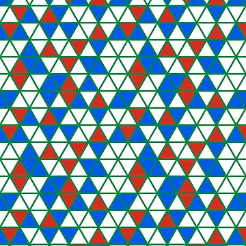 Artwork thumbnail, Multicolor Triangles Pattern by Patternliss