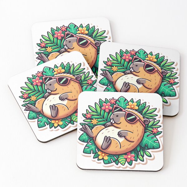 Item preview, Vacation Capybara designed and sold by aurahealing.