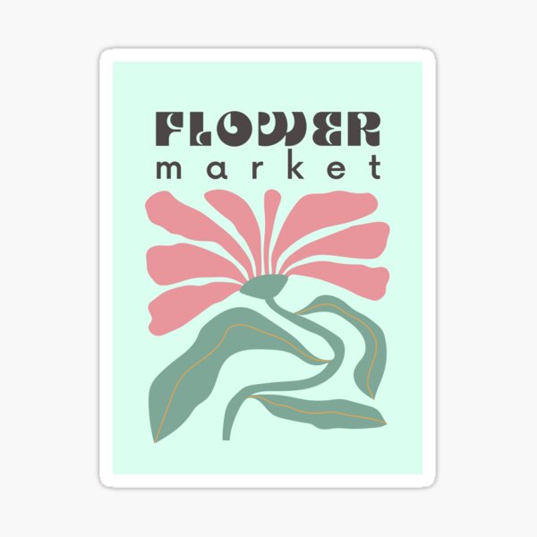 Flower Market Sticker