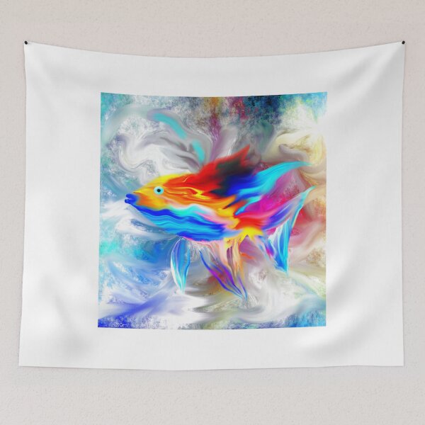 Item preview, Playful Tropical Fish designed and sold by SRKFineArt.