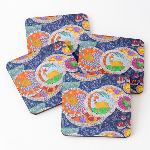Item preview, Deer, birds and fishes  designed and sold by Kiruthikaarts.