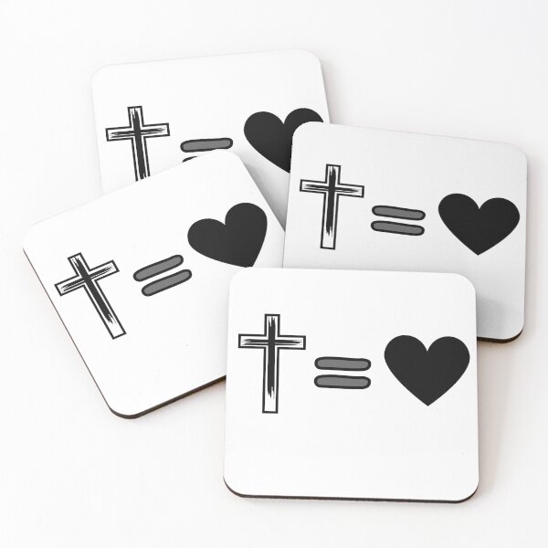 Item preview, cross equals heart - black designed and sold by SWbyG.