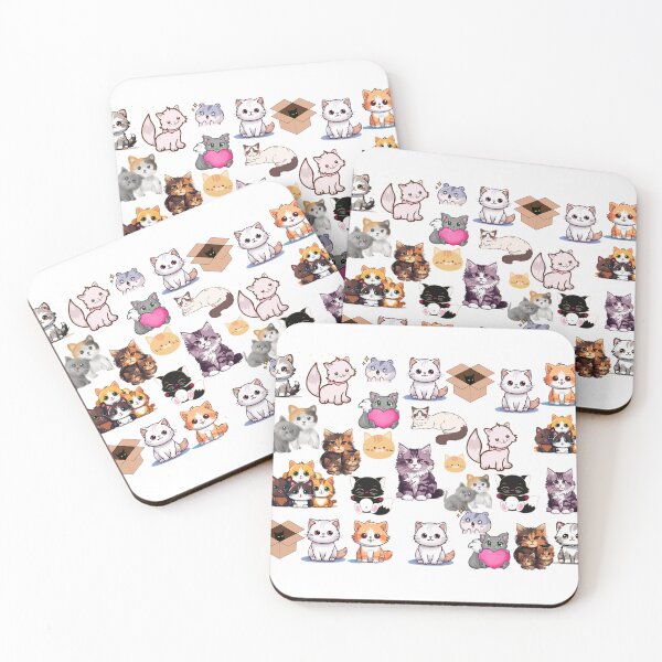 Item preview, Cat pattern designed and sold by Echo Aesthetics.