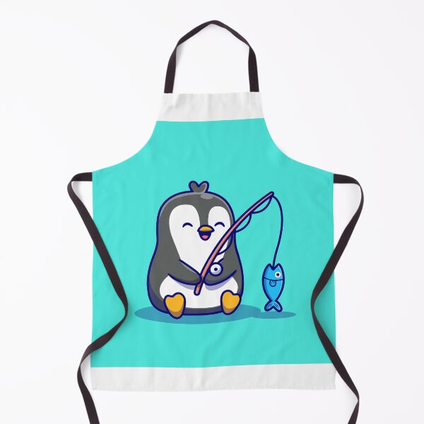 Item preview, Cute Penguin Fishing Cartoon designed and sold by hjian8219.