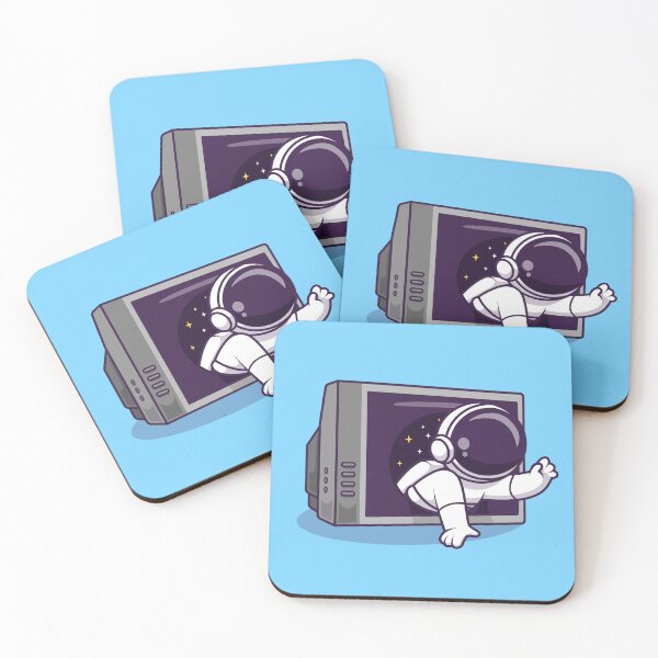 Item preview,  Cute Astronaut Out of TV Space Cartoon Icon designed and sold by hjian8219.