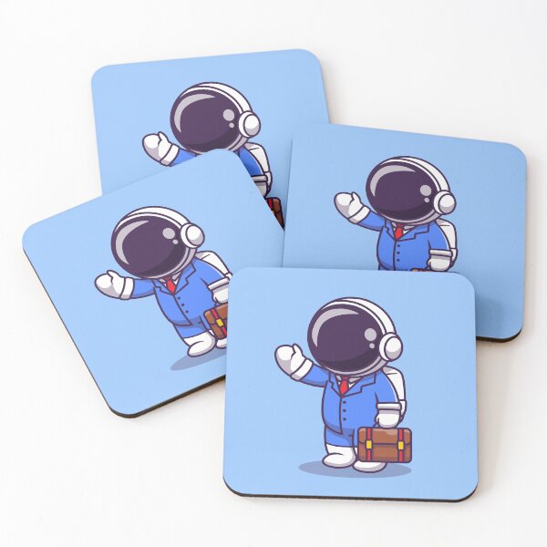 Item preview, Cute Astronaut Businessman Cartoon Illustration designed and sold by hjian8219.