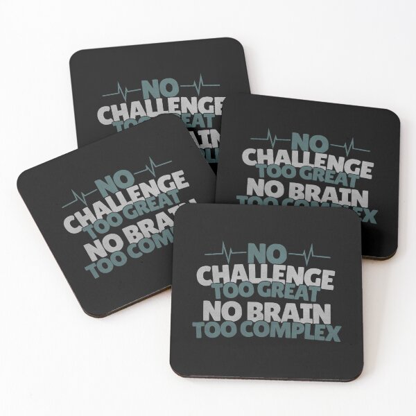Item preview, No Challenge Too Great No Brain Too Complex-Neuro Icu Nurse Neurology Intensive Care Unit designed and sold by HosvPrint .s.