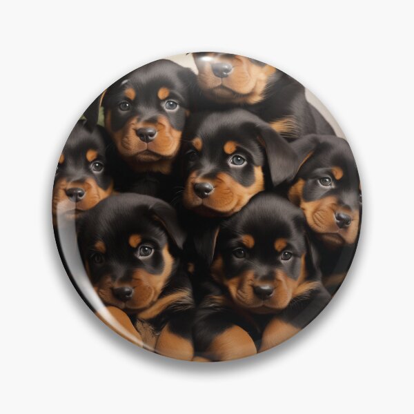 Item preview, Rottweiler puppy Christmas aiartist  designed and sold by Freedomink.