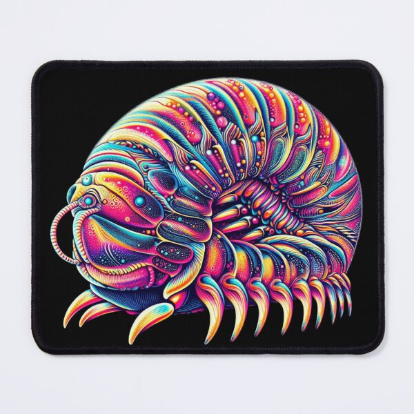 Item preview, Dairy cow isopod Psychedelic style #2 designed and sold by AIrtisticPrints.