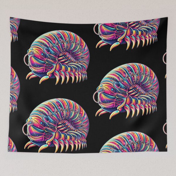 Item preview, Dairy cow isopod Psychedelic style #2 designed and sold by AIrtisticPrints.