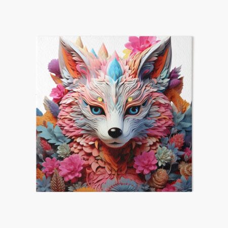 Item preview, fox face, colorful fox designed and sold by TheNyneShop.
