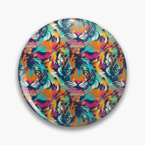 Item preview, Tiger in vibrant jungle. nature seamless pattern. designed and sold by kongkorakrich.