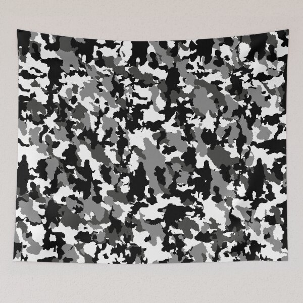 Item preview, Camo Black And White Pixelated designed and sold by SteadyRolling.