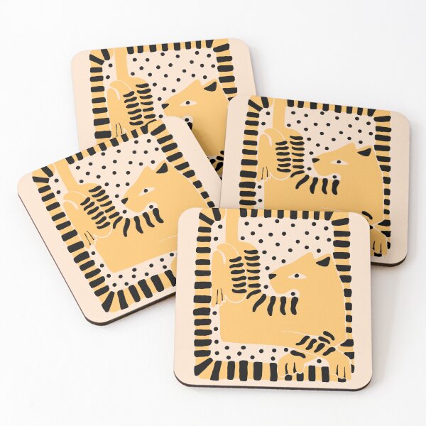 Item preview, Tiger cat striped art decorative spots designed and sold by Ziggy Outspoken.