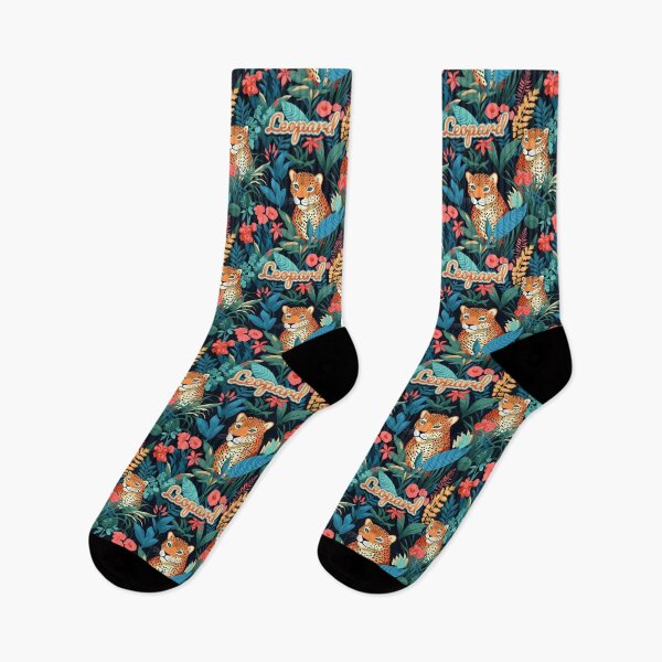 Item preview, Leopard in vibrant jungle. nature seamless pattern. designed and sold by kongkorakrich.