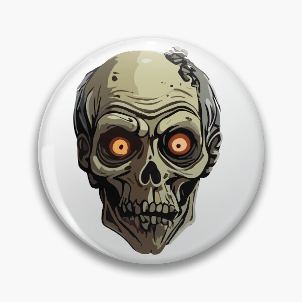 Item preview, Zombie skull on Halloween designed and sold by AlejaJorgeShop.