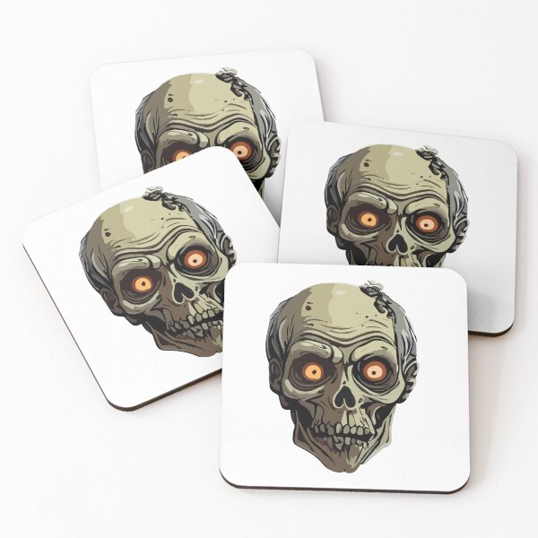 Item preview, Zombie skull on Halloween designed and sold by AlejaJorgeShop.