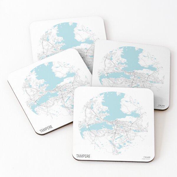 Item preview, Tampere City Map of Finland - Circle designed and sold by deMAP.