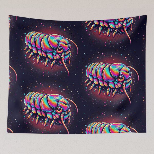 Item preview, Dairy cow isopod Psychedelic style #4 designed and sold by AIrtisticPrints.
