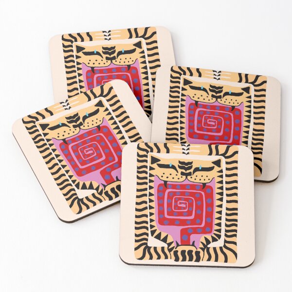Item preview, Tiger cat striped art decorative roaring designed and sold by Ziggy Outspoken.