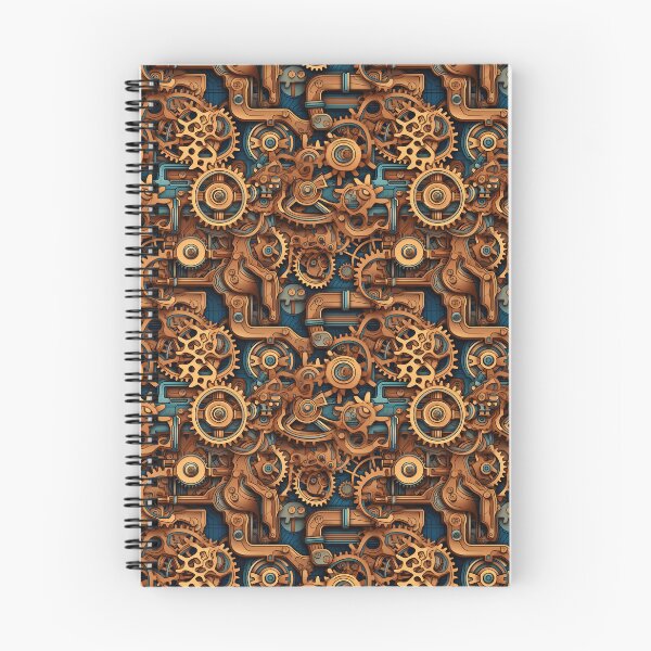 Item preview, Drawing of Machinery Mechanism  Part 2 Seamless Pattern  designed and sold by jinbomi.