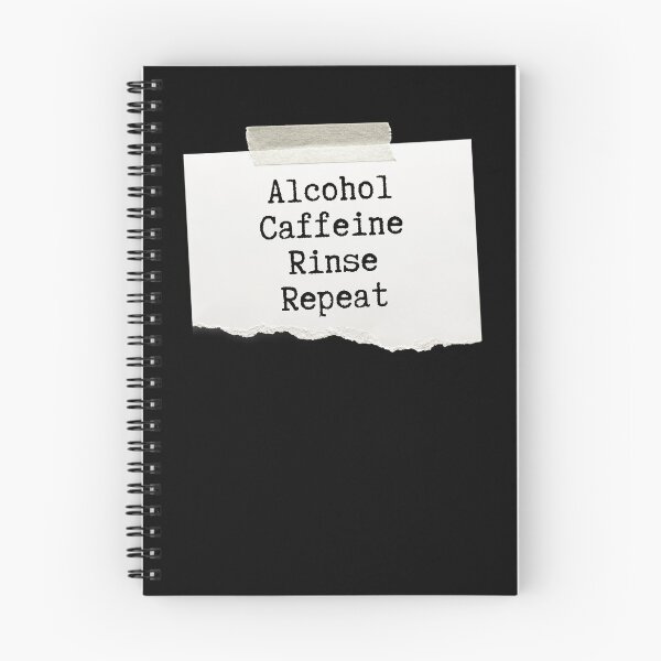 Item preview, Alcohol Caffeine Rinse Repeat designed and sold by knittybynatured.