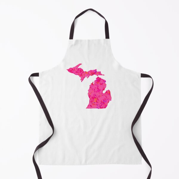 Item preview, Pink abstract Michigan Silhouette designed and sold by ArtbyJanaye.