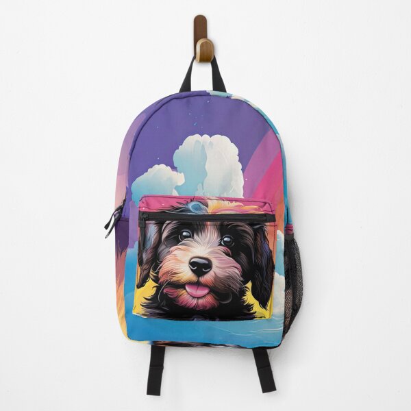 Item preview, Aussiedoodle Puppy Rainbow designed and sold by Verba-Vintage.