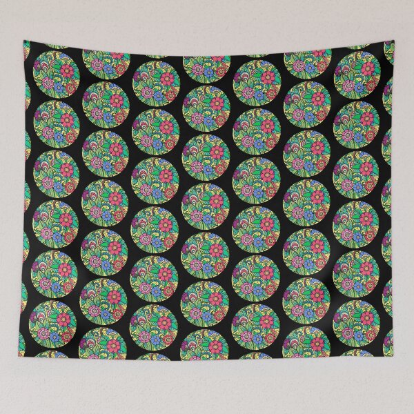 Item preview, Circle Flower Pattern designed and sold by Emus.